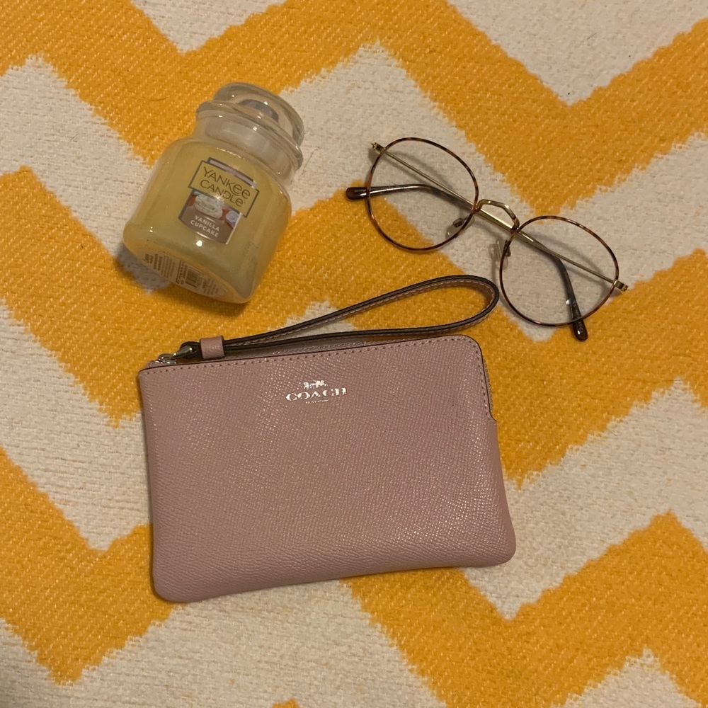 Coach Corner Zip Wristlet